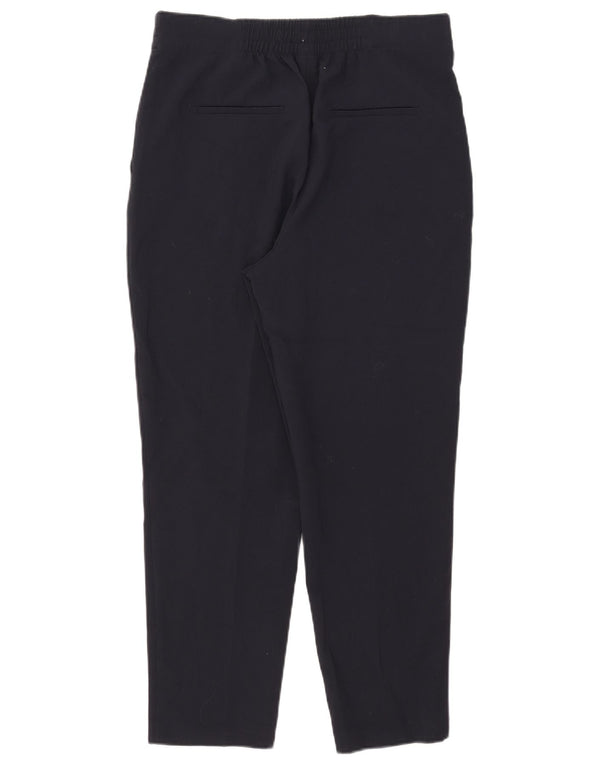 Zara Mujer Pantalón Chino Tapered Mediano W28 L26 Poliéster Azul Marino