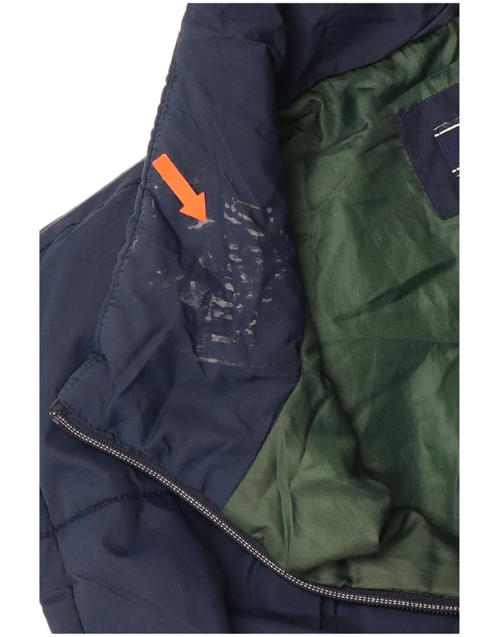 IZOD Chaleco acolchado para hombre UK 42 XL Poliéster azul marino