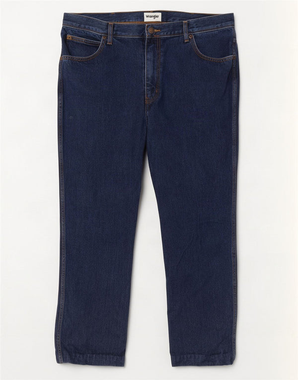 Wrangler Vaqueros rectos Texas para hombre W38 L27 Algodón azul marino