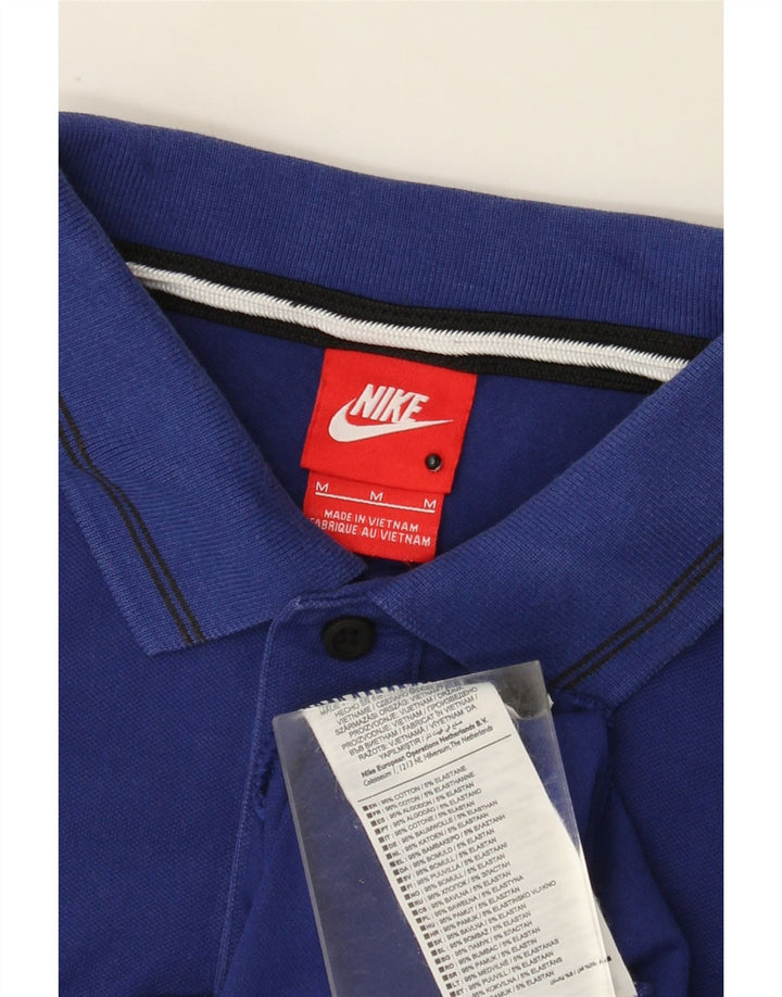 Polo Nike Hombre Algodón Azul Medio
