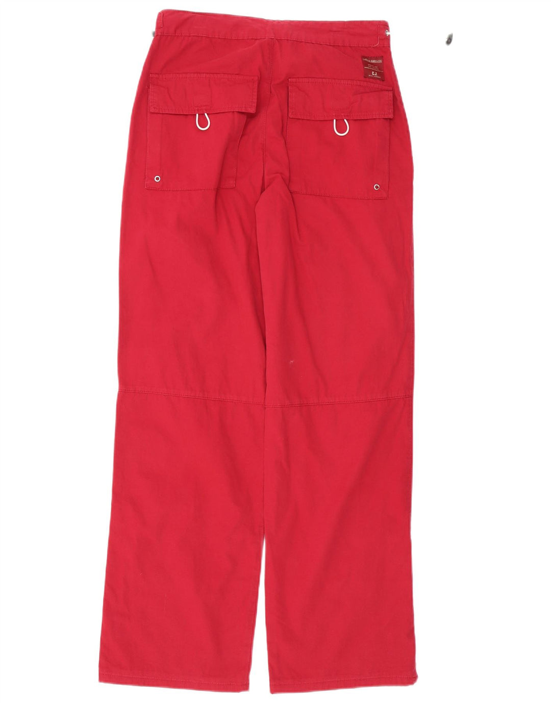 Pantalón Recto Carrera Hombre W31 L31 Algodón Rojo