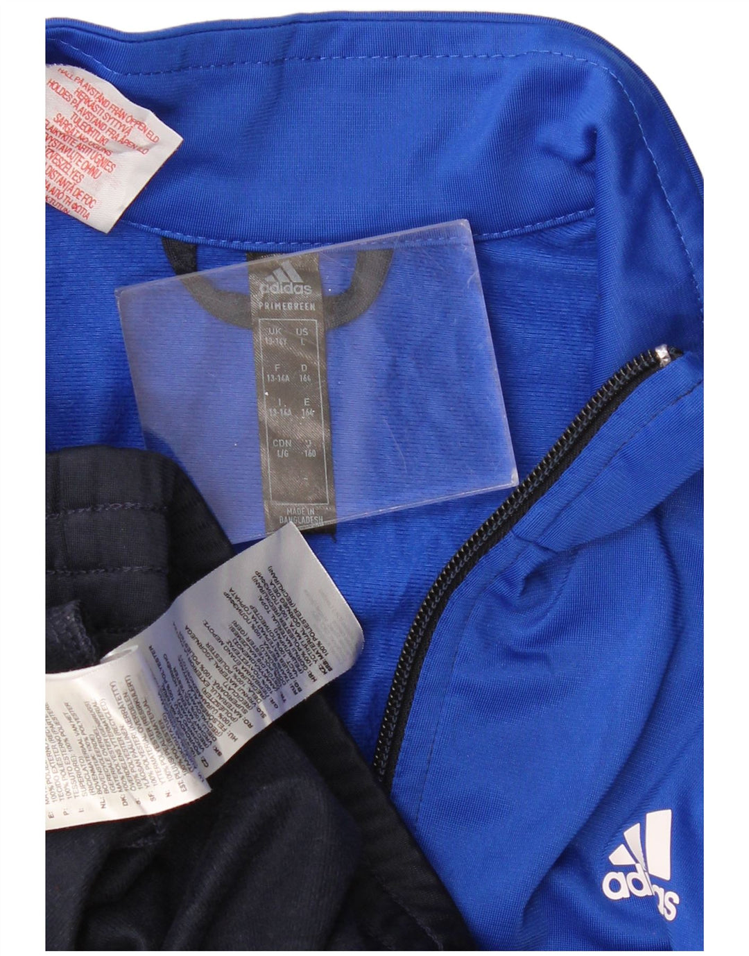 ADIDAS Chaqueta de chándal para niño 13-14 años Azul marino Colorblock