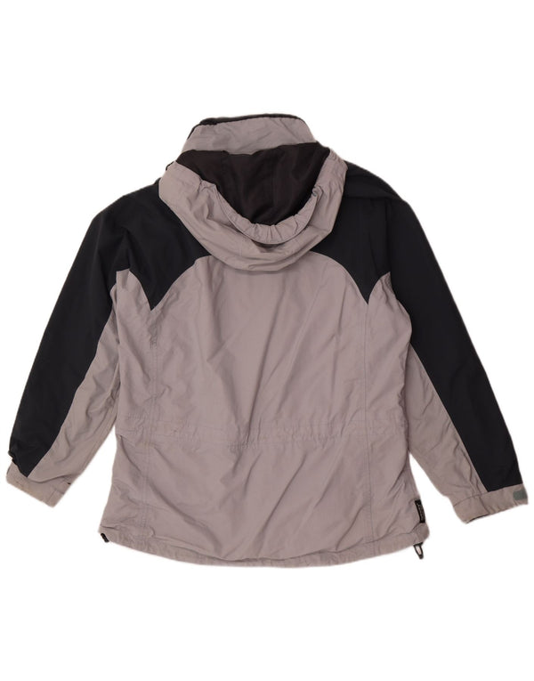 Sprayway Chaqueta impermeable extragrande con capucha para mujer UK 40 XL Gris Colorblock