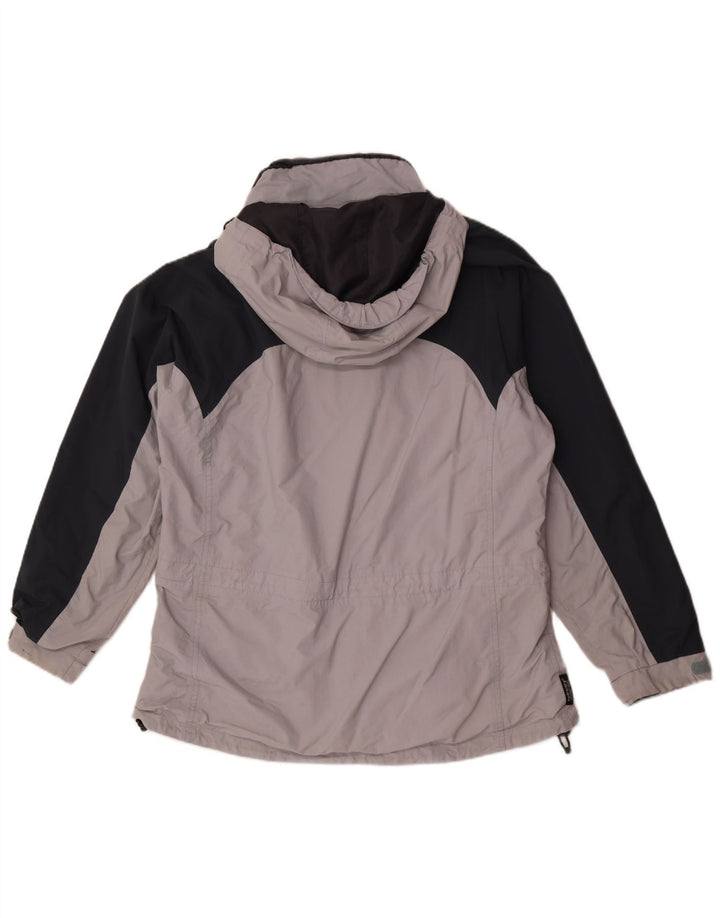 Sprayway Chaqueta impermeable extragrande con capucha para mujer UK 40 XL Gris Colorblock
