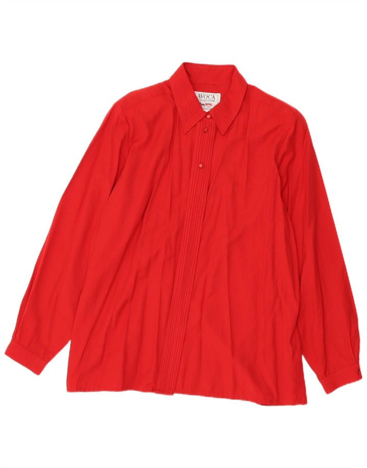 Blusa camisera para mujer Avoca EU 44 XL Viscosa roja