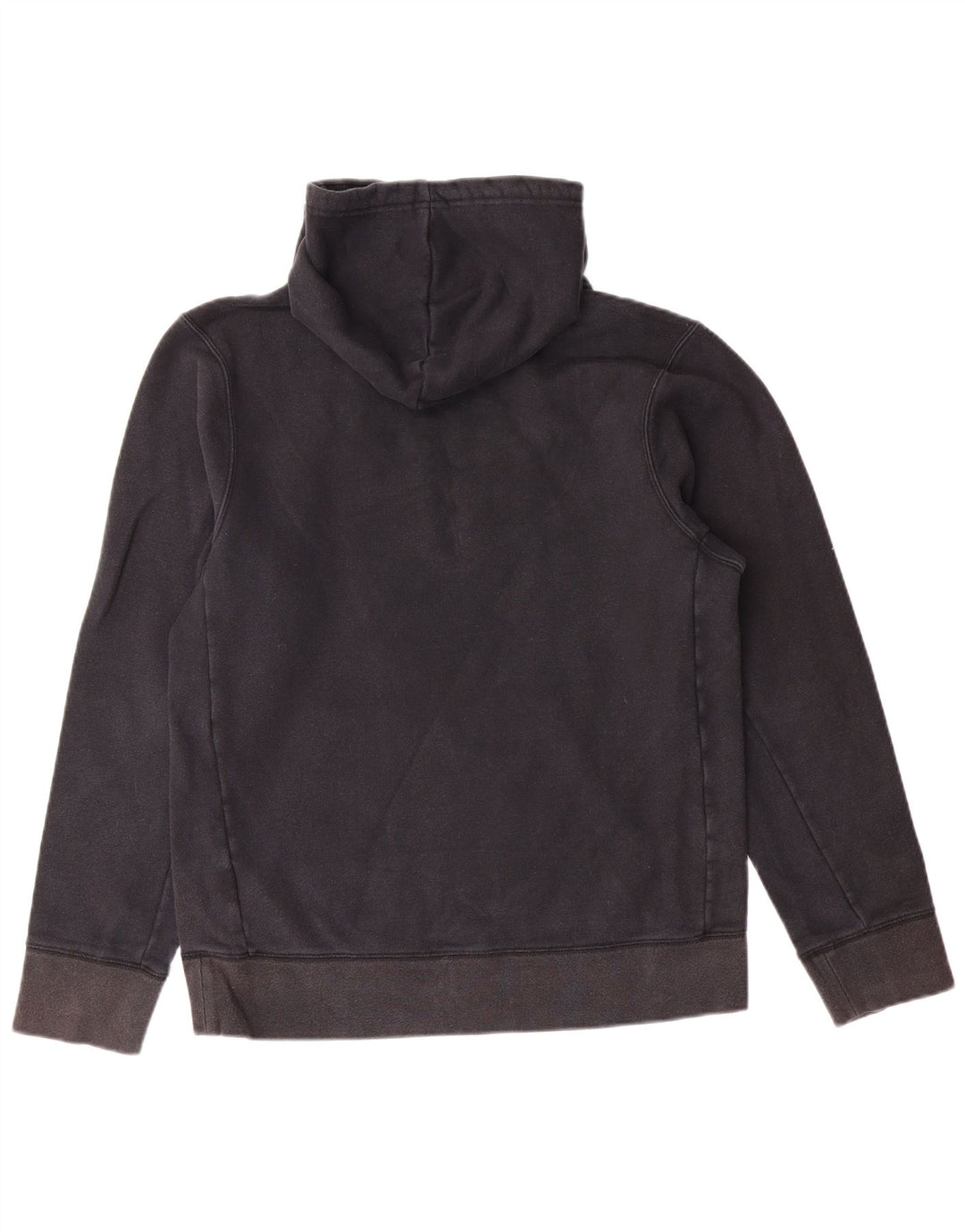 NIKE Mens Graphic Hoodie Jumper Small Black Cotton