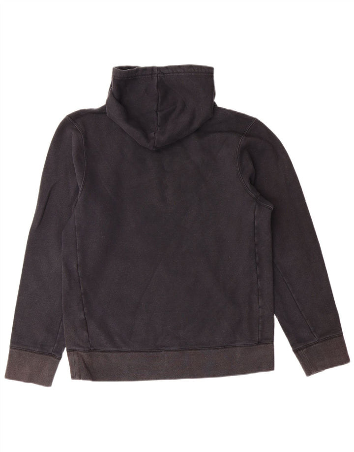 NIKE Mens Graphic Hoodie Jumper Small Black Cotton