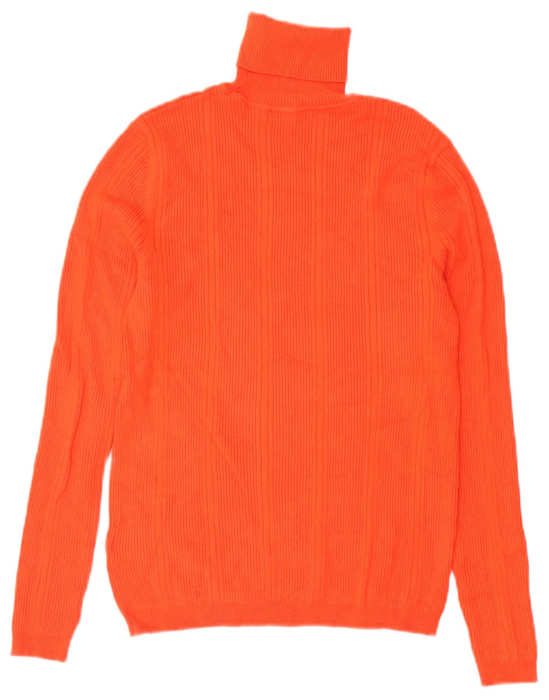 Marks & Spencer Jersey con cuello vuelto para mujer UK 10 Small Viscosa naranja