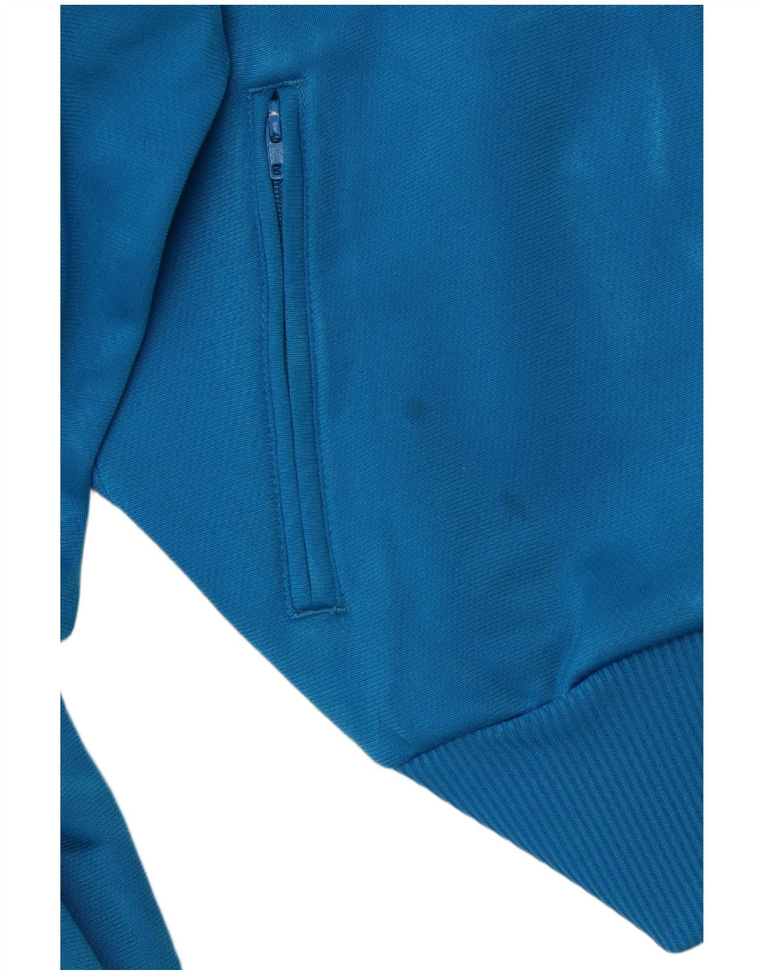 Adidas - Chaqueta de chándal gráfica para mujer, talla 36, poliéster azul pequeño