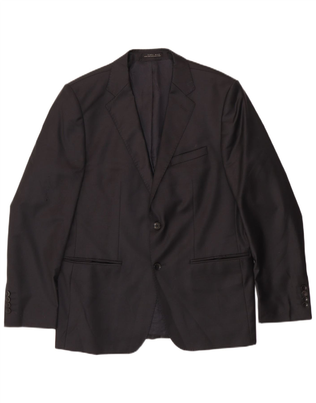Zara Chaqueta tipo blazer de 2 botones para hombre EU 54 XL Negro