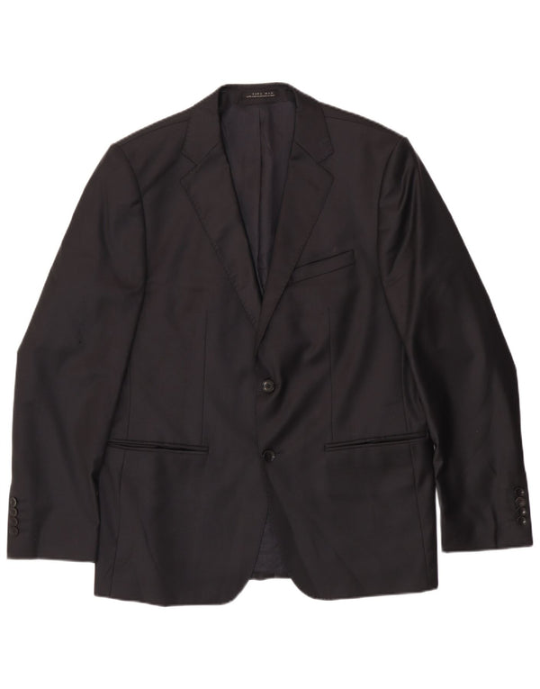 Zara Chaqueta tipo blazer de 2 botones para hombre EU 54 XL Negro