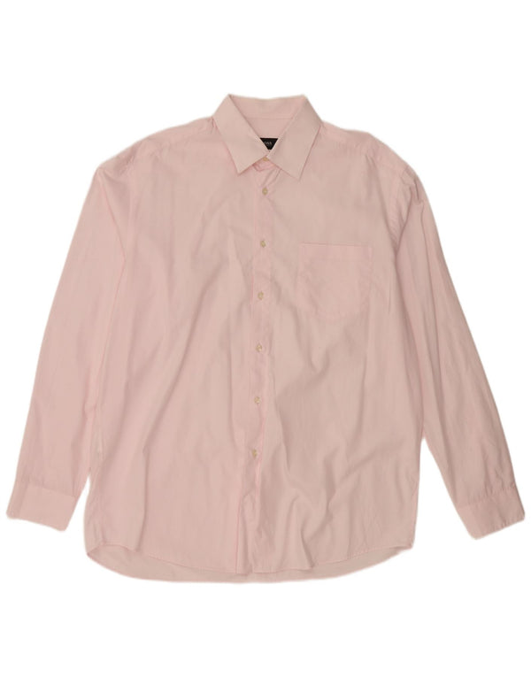 Camisa HUGO BOSS para hombre Talla 17 1/2 44 XL Algodón rosa