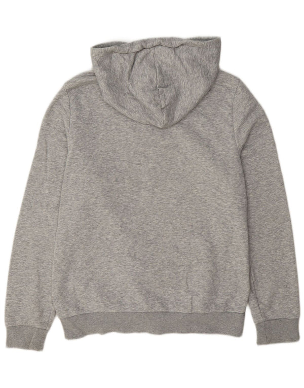 Adidas Sudadera con capucha gráfica para mujer UK 12/14 Algodón moteado gris medio