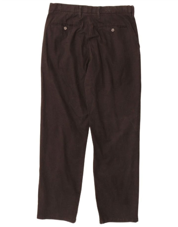 Marks & Spencer Pantalones chinos de corte regular para hombre W32 L31 Algodón negro
