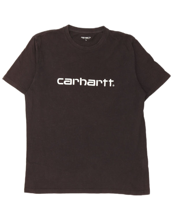 Carhartt - Camiseta gráfica para hombre, talla grande, algodón negro
