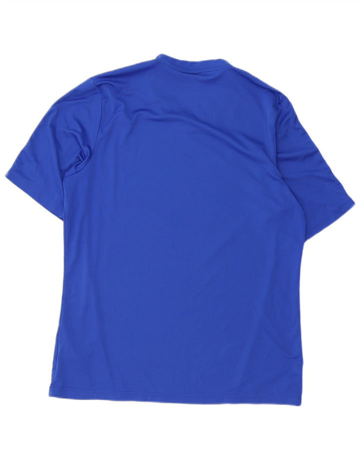 ADIDAS Camiseta Climalite para hombre Top poliéster azul grande