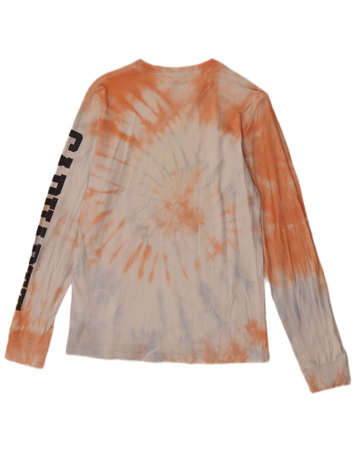 Carhartt Top gráfico de manga larga para hombre de algodón teñido anudado multicolor pequeño