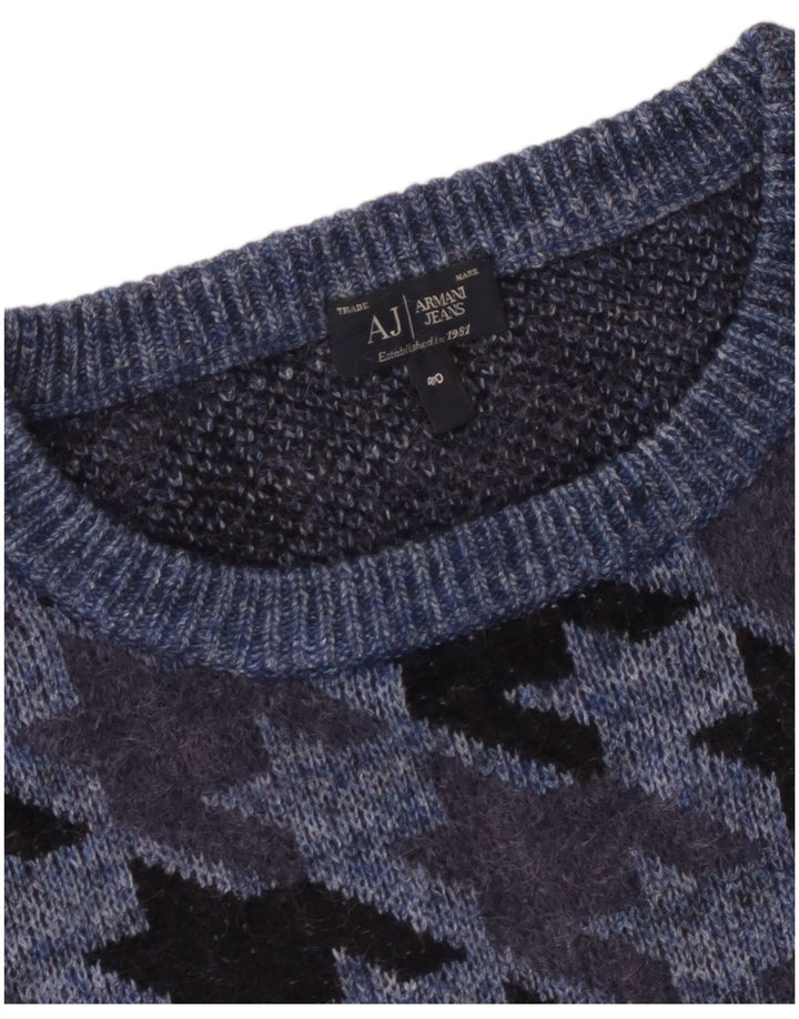 Armani Jeans Mujer Cuello Barco Jersey Jersey EU 40 Medio Azul Marino