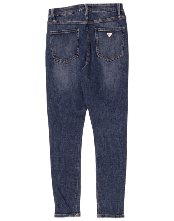 Vaqueros Guess Mujer De Talle Alto Skinny W28 L27 Algodón Azul