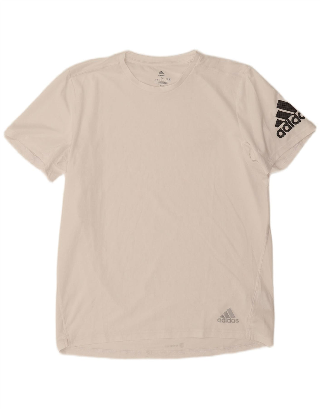 Adidas - Camiseta gráfica Aeroready para hombre, talla grande, poliéster blanco
