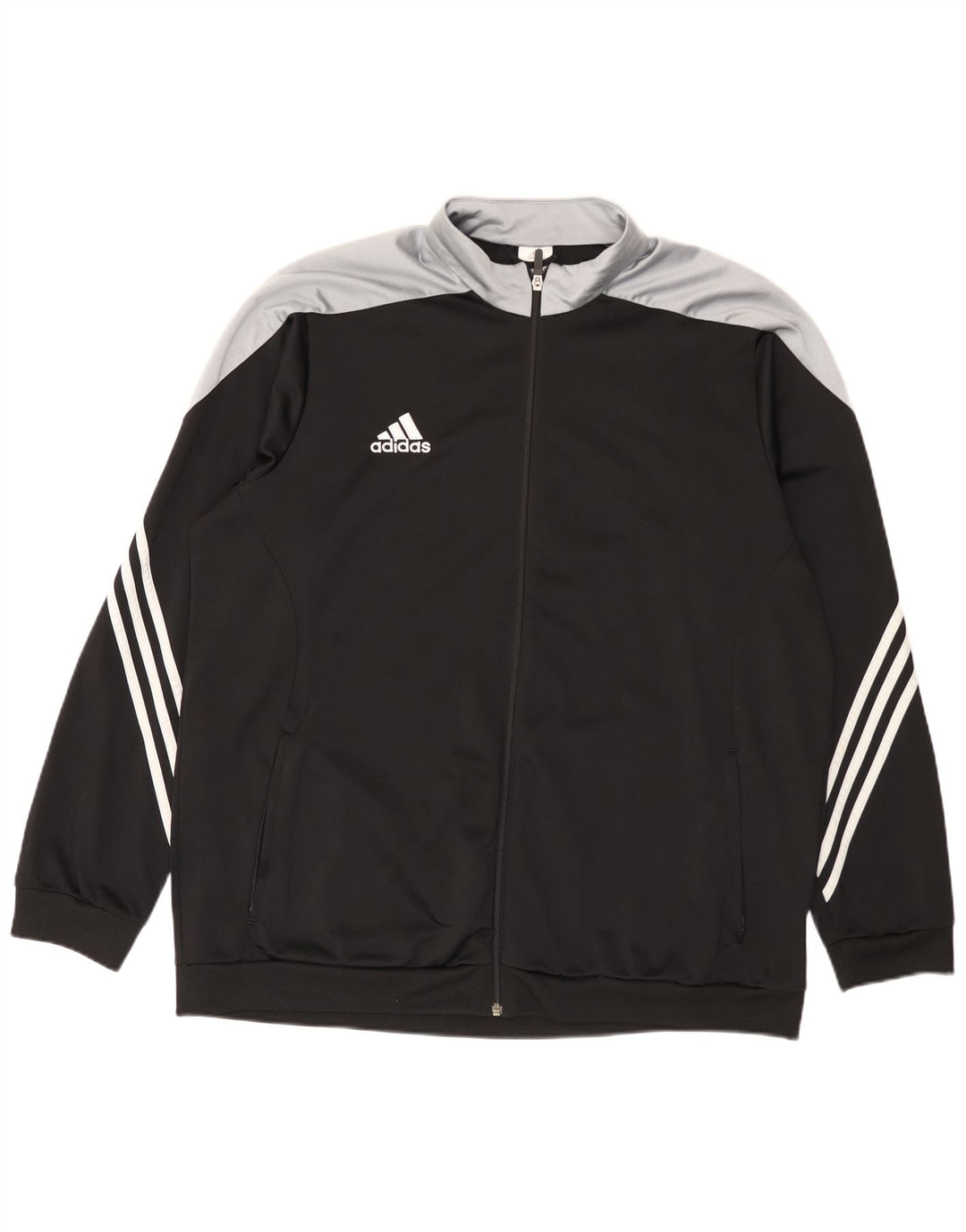 Adidas - Chaqueta de chándal para hombre, talla 2XL, color negro, poliéster
