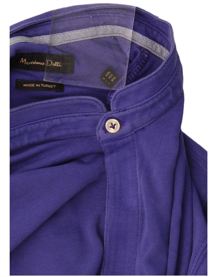 MASSIMO DUTTI Polo Hombre Grande Púrpura
