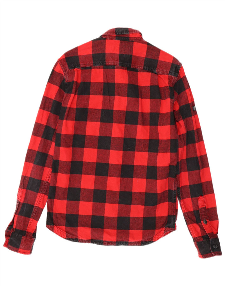 Superdry Camisa De Franela Con Gráfico A Cuadros The Rookie, Cuadros Rojos Pequeños