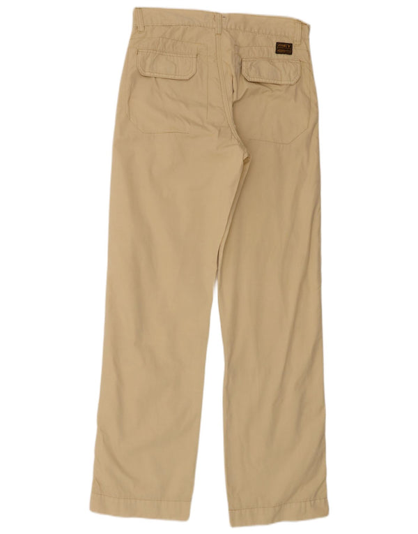 MET Pantalón chino recto para hombre Small W29 L32 Algodón amarillo