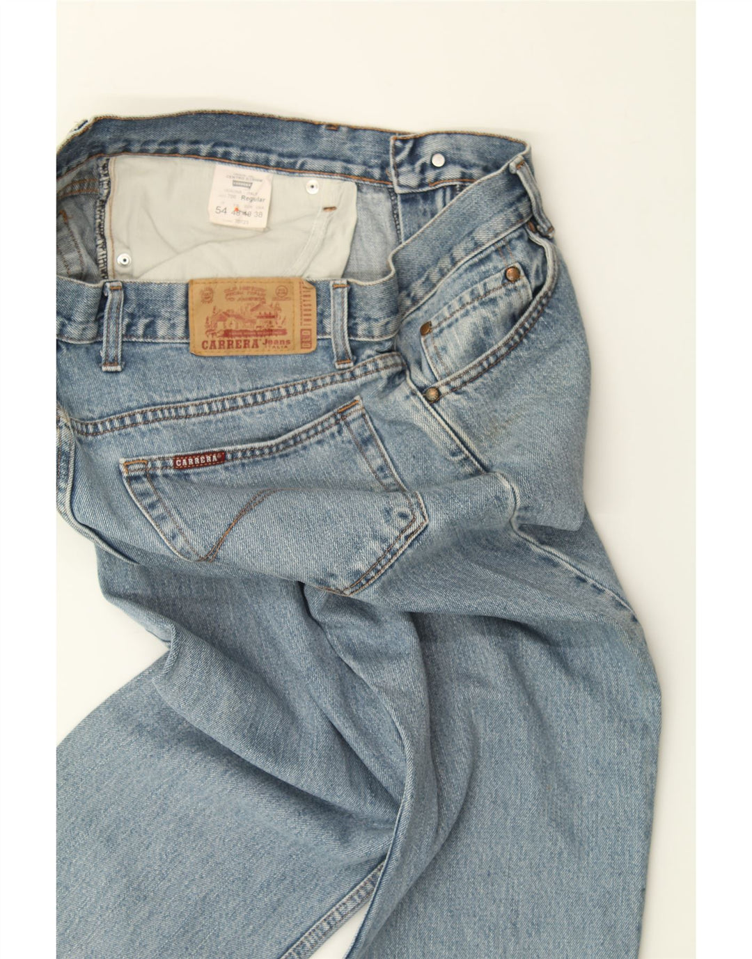 CARRERA Jeans rectos 700 para hombre W38 L25 Algodón azul