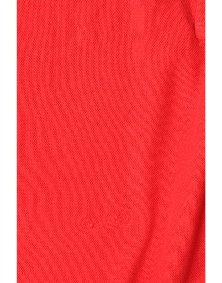 Fila Polo para hombre de algodón rojo grande