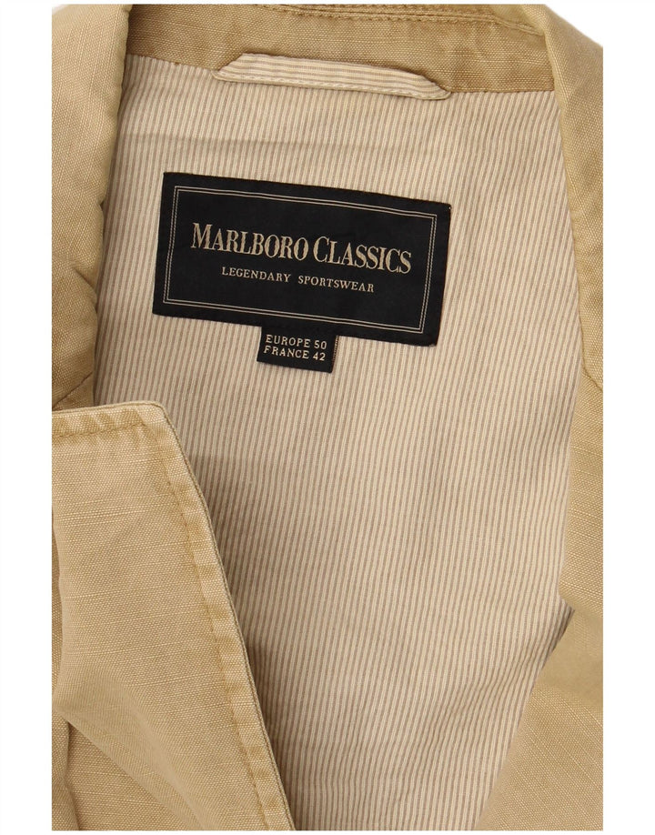 Marlboro Classics Chaqueta tipo blazer de 3 botones para hombre EU 50 Large Beige