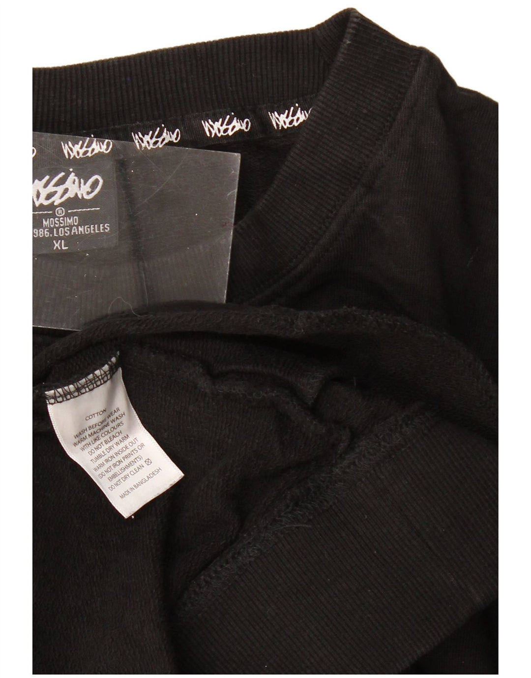 MOSSIMO Sudadera Estampada Hombre XL Algodón Negro
