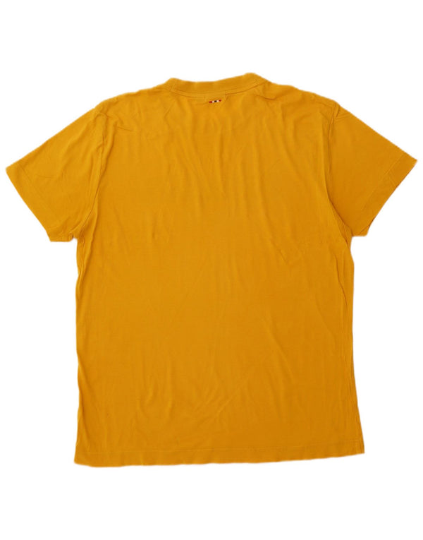 NAPAPIJRI Camiseta gráfica para hombre Top XL Algodón amarillo
