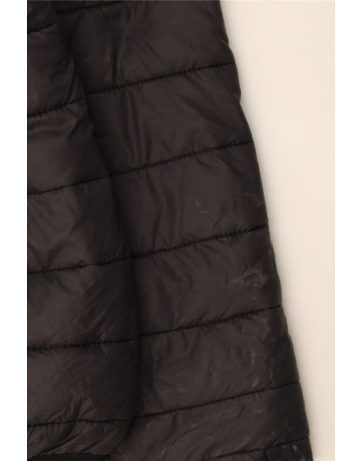 Carrera Chaqueta acolchada con capucha para hombre UK 38 Mediana Poliamida negra