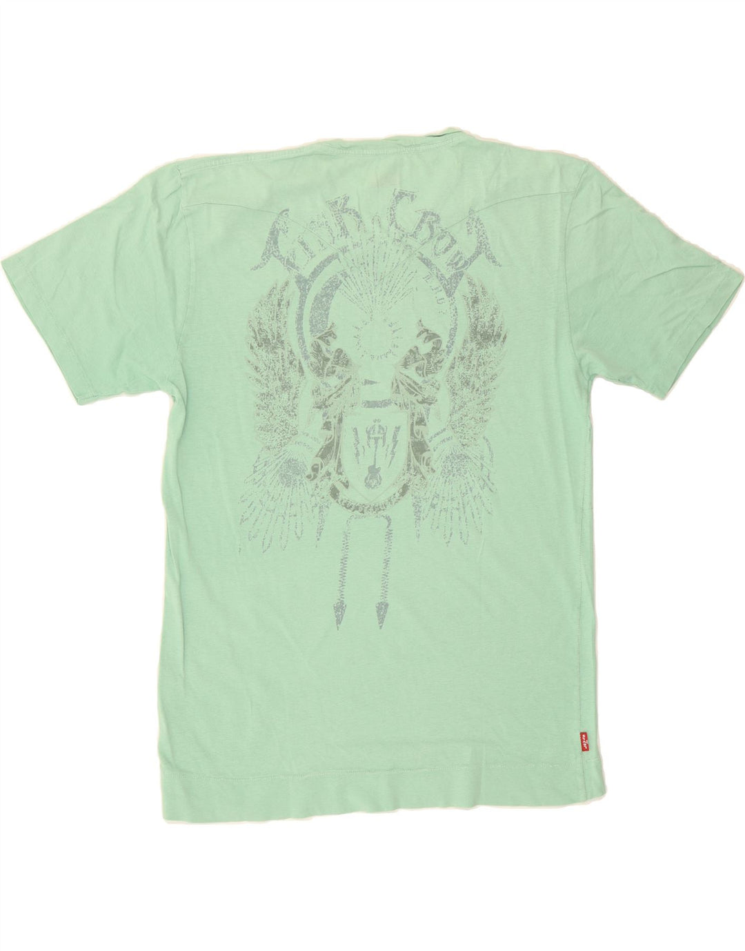 LEVI'S Mens Graphic T-Shirt Top XL Green Cotton Vintage Levi's and Second-Hand Levi's from Messina Hembry 