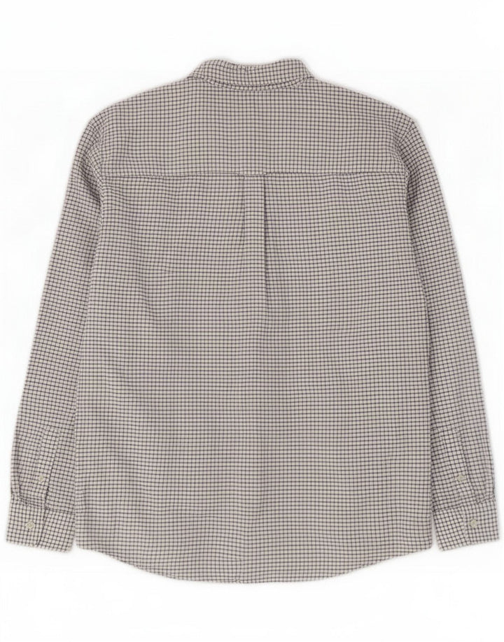 Chaps Camisa para hombre 2XL Algodón a cuadros blanco