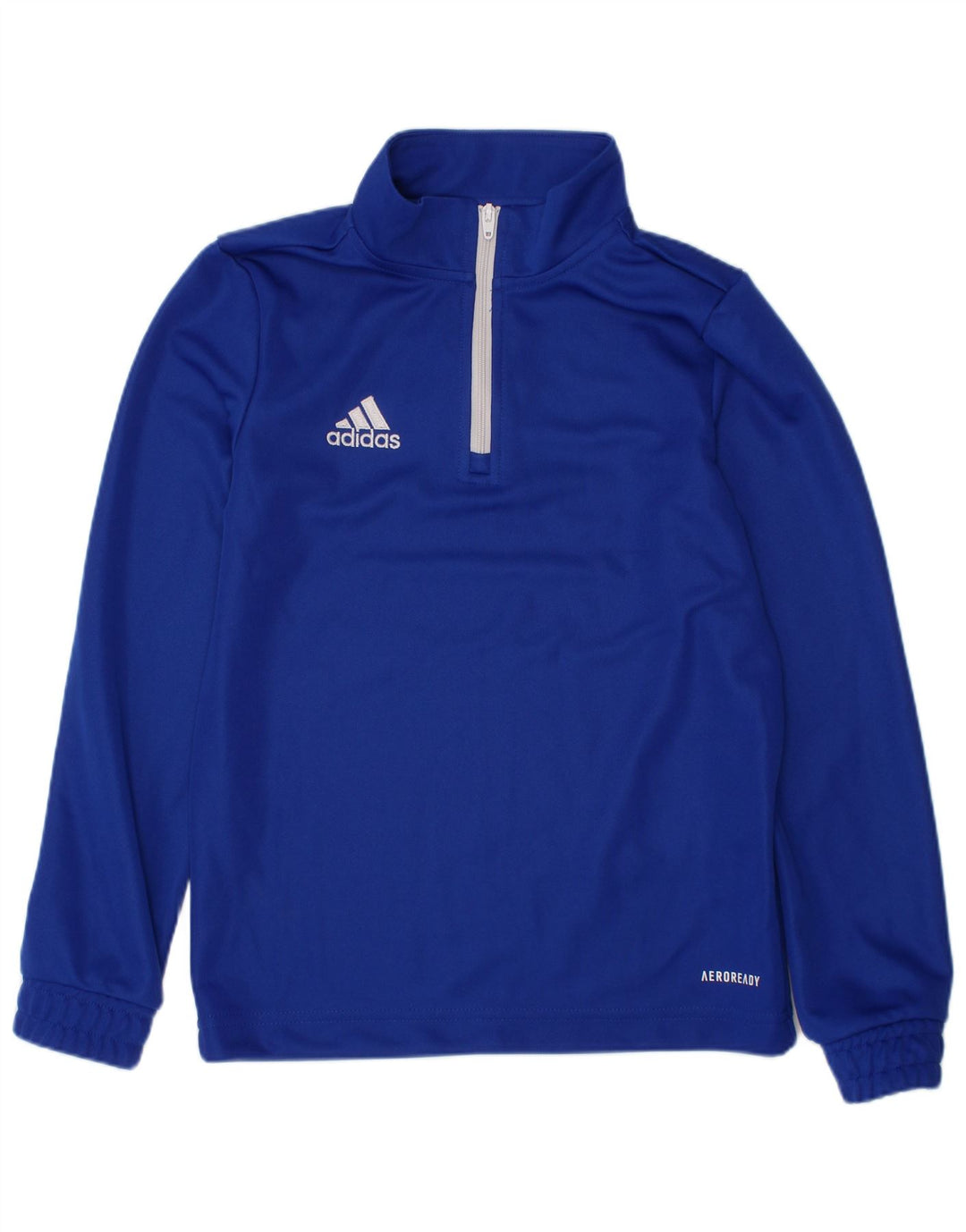 ADIDAS Aeroready Zip Neck Pullover Chándal Top para niños 7-8 años Azul