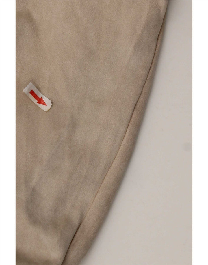 Zara Mujer Chaqueta Bomber Extragrande UK 44 Poliéster Beige Medio