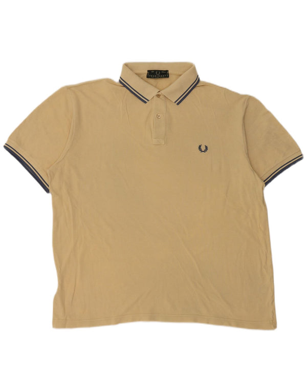Fred Perry Polo Hombre XL Algodón Amarillo