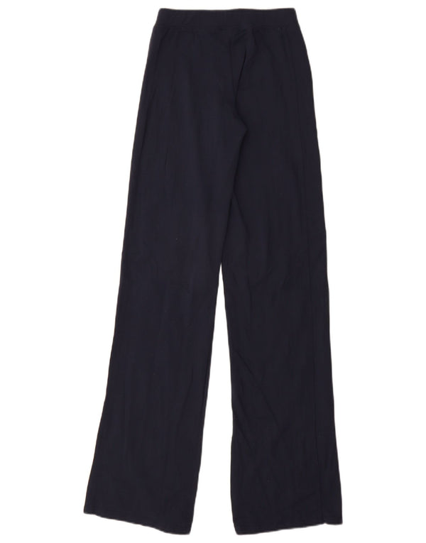 Nike Pantalones de chándal de pierna ancha para mujer UK 6/8 XS Azul marino Nylon