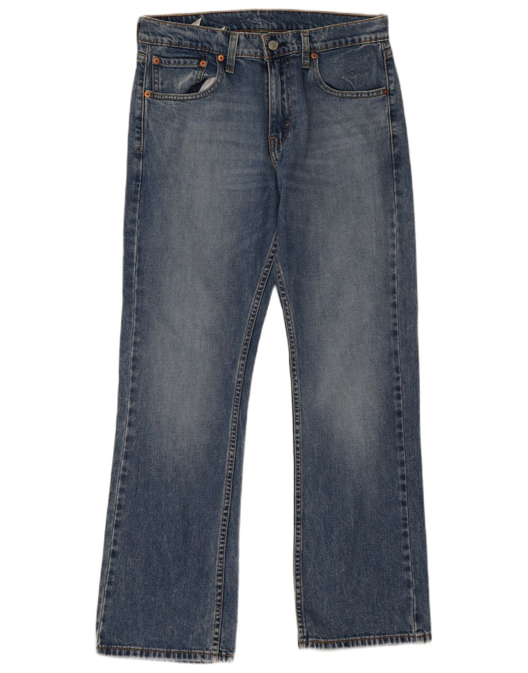 Levi's Hombre 527 Slim Bootcut Jeans W32 L30 Algodón Azul
