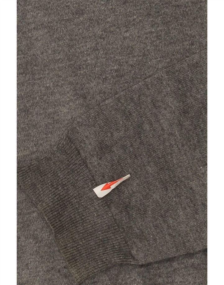 Sun68 Jersey de cuello redondo y ajuste regular para hombre XL Lana gris
