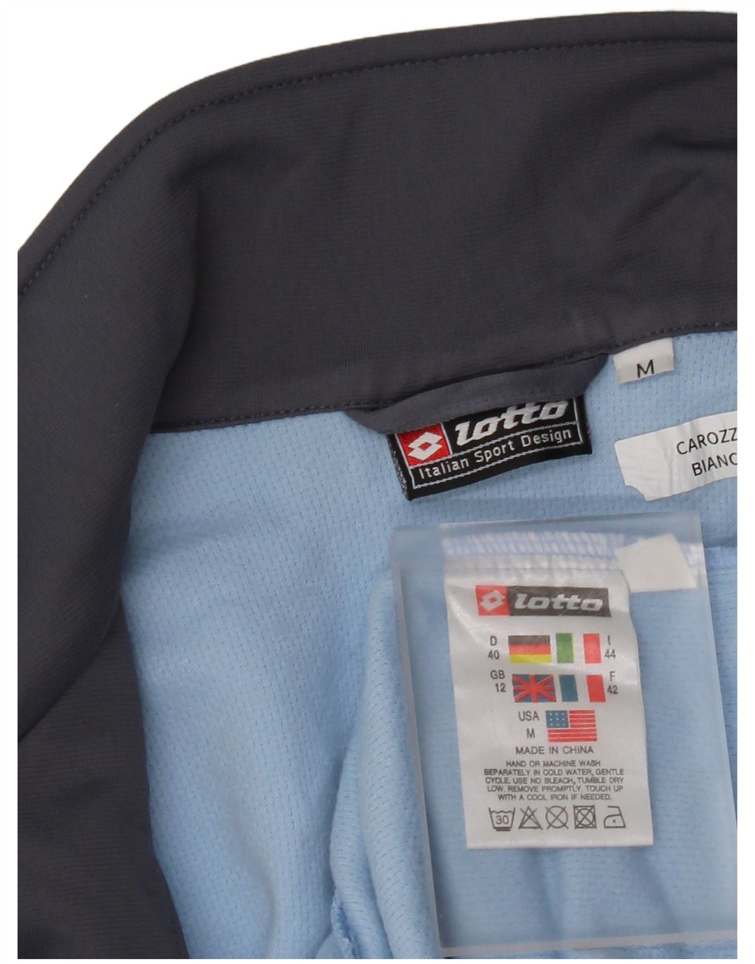 Lotto Chaqueta de chándal para mujer UK 40 Poliéster con bloques de color azul medio