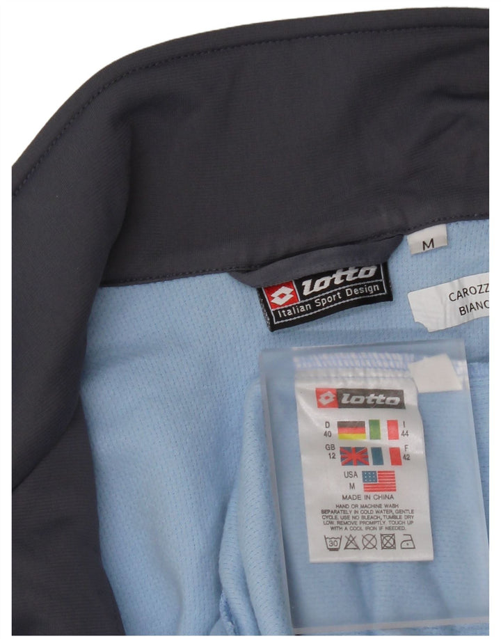 Lotto Chaqueta de chándal para mujer UK 40 Poliéster con bloques de color azul medio
