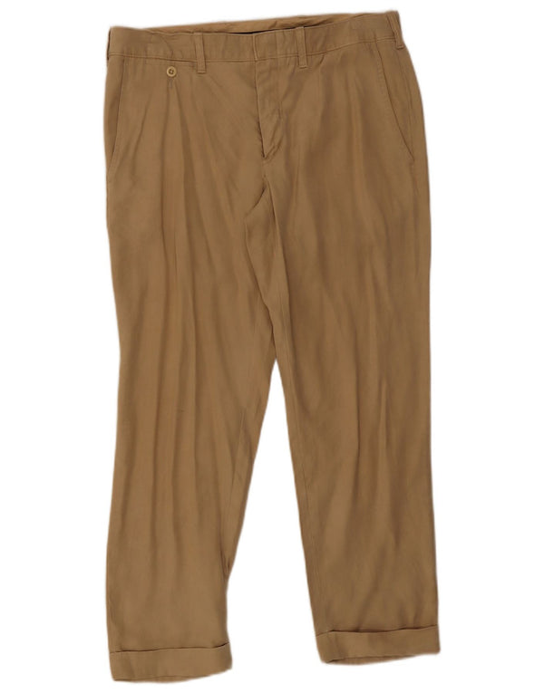 Ralph Lauren Pantalones chinos rectos para mujer US 6 Medium W32 L26 Beige