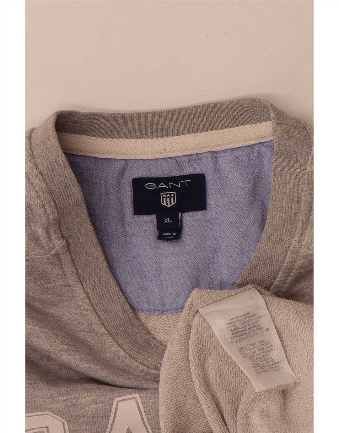 Gant Sudadera Gráfica Jumper XL De Algodón Moteado Gris |