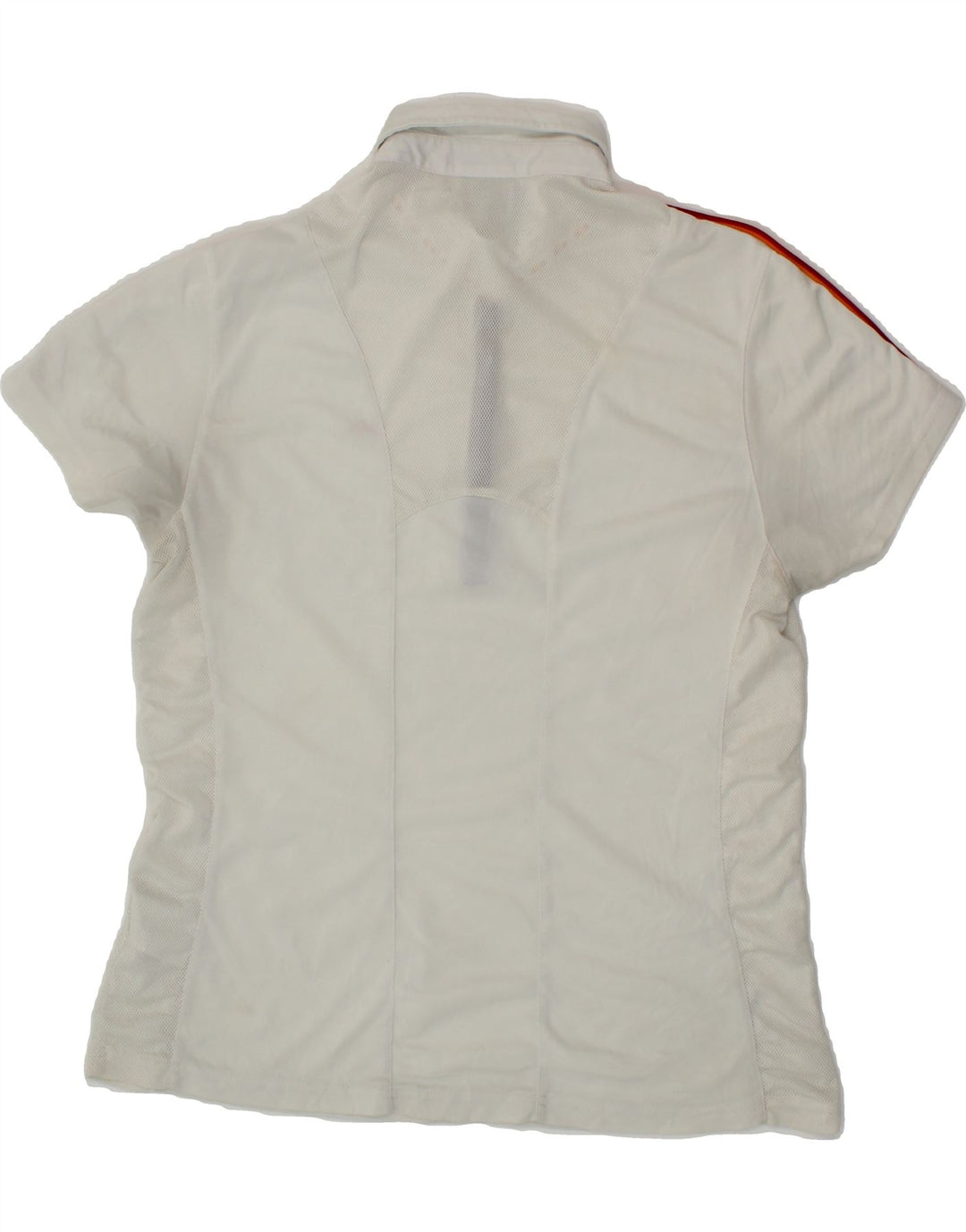 ELLESSE Womens Polo Shirt UK 18 XL White Polyester Vintage Ellesse and Second-Hand Ellesse from Messina Hembry 