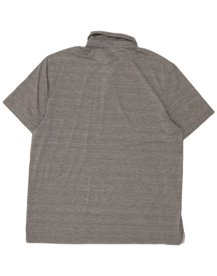 IZOD Polo de golf para hombre grande gris moteado