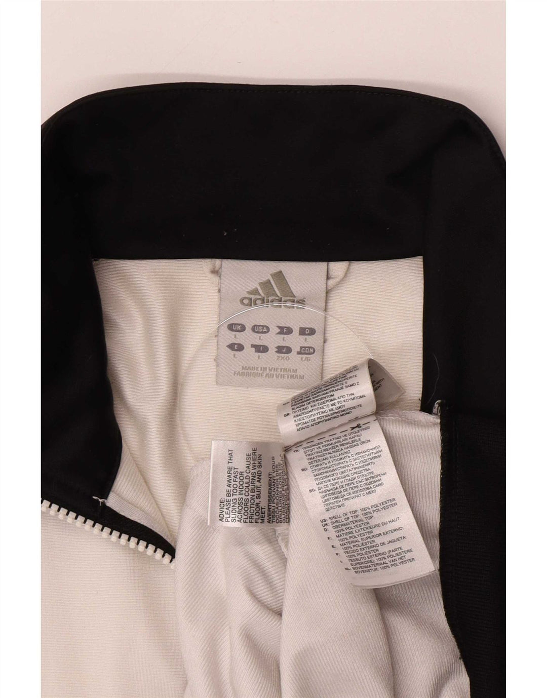 Adidas Hombre Chándal Top Chaqueta Grande Gris Poliéster