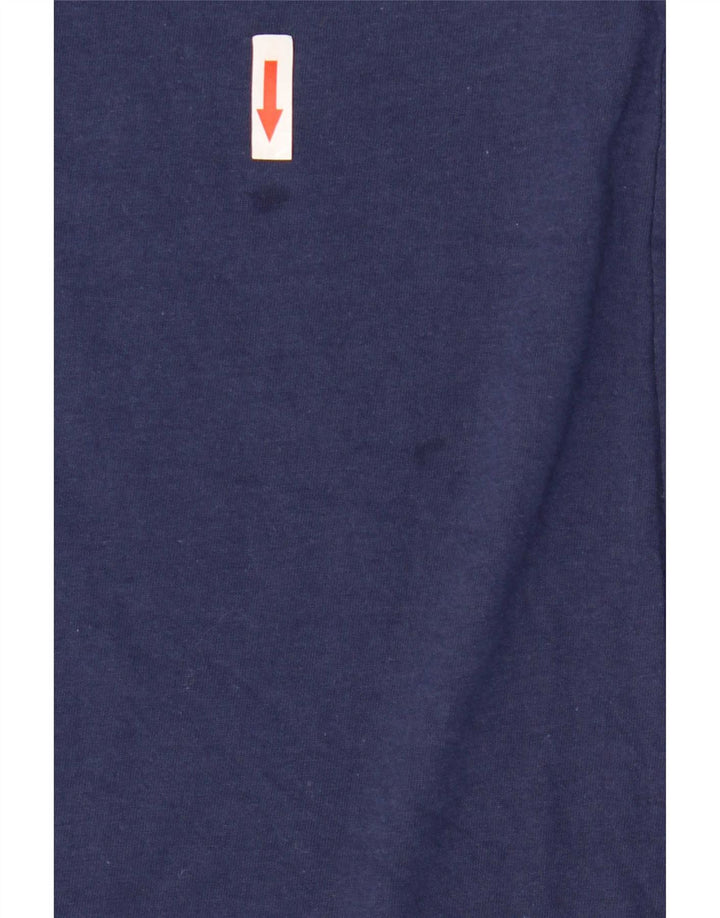 Nike - Camiseta gráfica para hombre, parte superior mediana de algodón azul marino